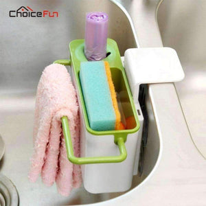 Choice Fun Suction Cup Cleaning Tool Kitchen Organizer Storage Rack Sink Dish Cloth Drain Holder Dry Dishwashing Sponge Holder