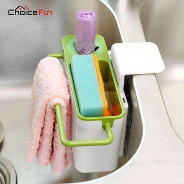 Choice Fun Suction Cup Cleaning Tool Kitchen Organizer Storage Rack Sink Dish Cloth Drain Holder Dry Dishwashing Sponge Holder