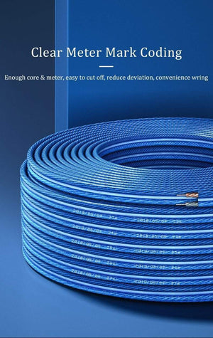 Planet Gates CHOSEAL DIY HIFI Speaker Cable Oxygen Free Copper Audio Cable for Car Audio Home Theater 14/16/18AWG Audiophile Wire