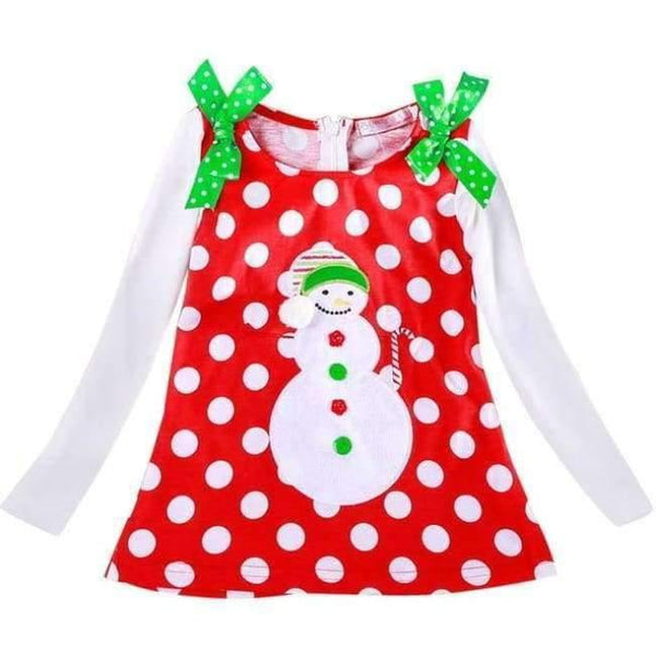 Planet Gates Christmas dress 2 / 4T Baby Girl Christmas Santa Dress For Girls Winter Snowman Holiday Children Clothing Xmas Party Tulle Kids Costume