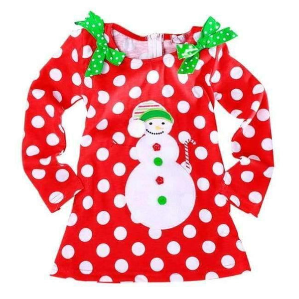 Planet Gates Christmas dress 3 / 4T Baby Girl Christmas Santa Dress For Girls Winter Snowman Holiday Children Clothing Xmas Party Tulle Kids Costume