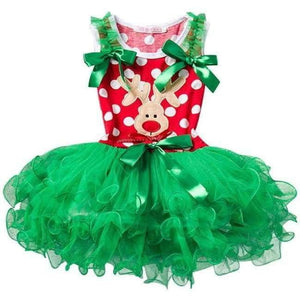 Planet Gates Christmas dress / 4T Baby Girl Christmas Santa Dress For Girls Winter Snowman Holiday Children Clothing Xmas Party Tulle Kids Costume