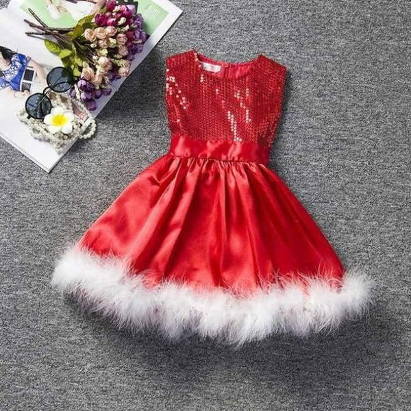 Planet Gates Christmas dress 6 / 3T Baby Girl Christmas Santa Dress For Girls Winter Snowman Holiday Children Clothing Xmas Party Tulle Kids Costume