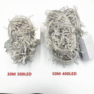 Planet Gates Christmas Lights 5M 10M 20M 30M 50M 100M Led String 8 Function Christmas Lights 8 Colors For Wedding Party Holiday Lights