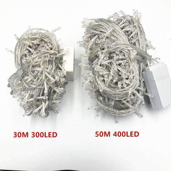 Planet Gates Christmas Lights 5M 10M 20M 30M 50M 100M Led String 8 Function Christmas Lights 8 Colors For Wedding Party Holiday Lights