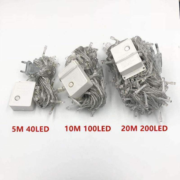 Planet Gates Christmas Lights 5M 10M 20M 30M 50M 100M Led String 8 Function Christmas Lights 8 Colors For Wedding Party Holiday Lights