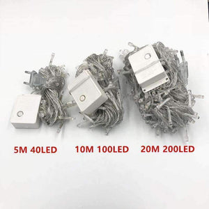 Planet Gates Christmas Lights 5M 10M 20M 30M 50M 100M Led String 8 Function Christmas Lights 8 Colors For Wedding Party Holiday Lights