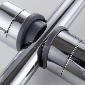 Planet Gates Chrome 18-25 MM Shower Pipe Adjustable Bracket Holder Shower Head Mounting Black Brackets Bar Racks  Bathroom Product
