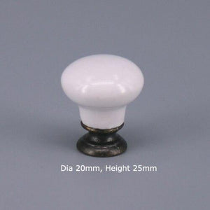 1x Classic White  Porcelain/Ceramic Drawer Pull Knob Cabinet Cupboard Door Handle Knob
