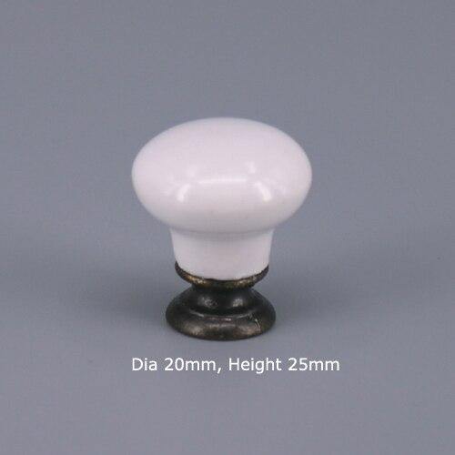 1x Classic White  Porcelain/Ceramic Drawer Pull Knob Cabinet Cupboard Door Handle Knob