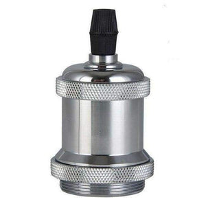 Planet Gates Chrome 2018 Best Quality E27 Antique Retro Lamp Holder Light Bases Pendant Bulb Adaptor Lighting Socket Ceiling Light 5 Color to Choice