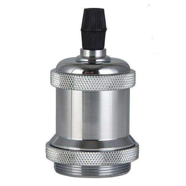 Planet Gates Chrome 2018 Best Quality E27 Antique Retro Lamp Holder Light Bases Pendant Bulb Adaptor Lighting Socket Ceiling Light 5 Color to Choice