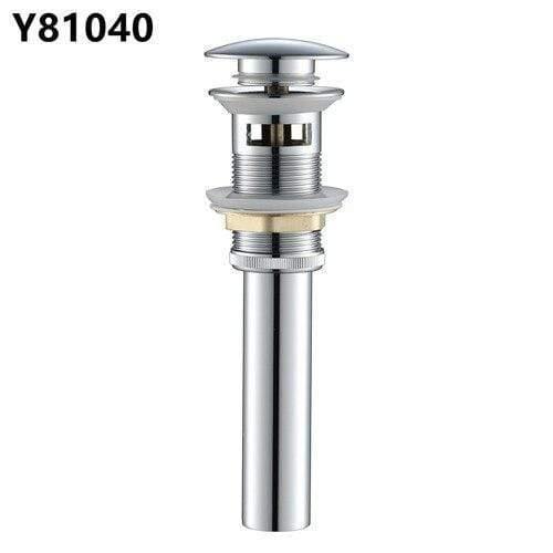 Planet Gates Chrome Bathroom Basin Sink Pop Up Drain Brass with Overflow Vanity Sink Waste Drainer 8 Colors Bathroom accessories Y81033