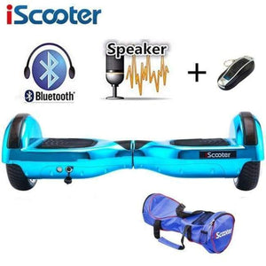 Planet Gates Chrome blue n bag / Russian Federation IScooter 6.5inch Hoverboards self balancing scooter electric skateboard overboard mini skywalker standing up hoverboards