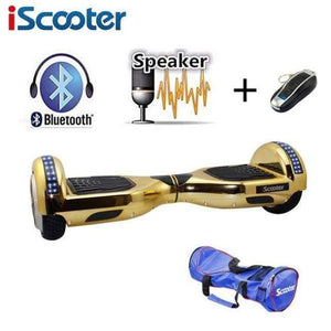 Planet Gates chrome golden n bag / Russian Federation IScooter 6.5inch Hoverboards self balancing scooter electric skateboard overboard mini skywalker standing up hoverboards