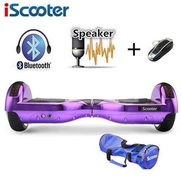 Planet Gates chrome purple n bag / Russian Federation IScooter 6.5inch Hoverboards self balancing scooter electric skateboard overboard mini skywalker standing up hoverboards