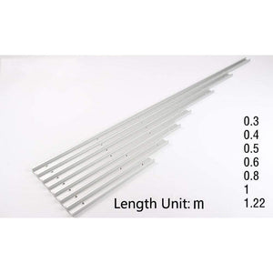 Chute Aluminium alloy T-tracks Model 45 T slot and Standard Miter Track Stop Woodworking DIY Tool For Router Table Length 800MM