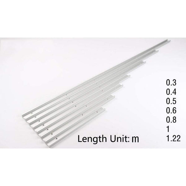 Chute Aluminium alloy T-tracks Model 45 T slot and Standard Miter Track Stop Woodworking DIY Tool For Router Table Length 800MM