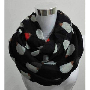 Planet Gates Circle scarf Black Women Ladies Fashion Viscose Cotton Hedgehog Print infinity scarf Fashion Animal Scarves Shawl Wrap hot sale neckerchief