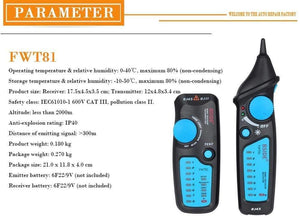 Circuit Breaker Finders Cable Tracker RJ45 RJ11 Telephone Wire Network LAN TV Electric Line Detector Finder Tester
