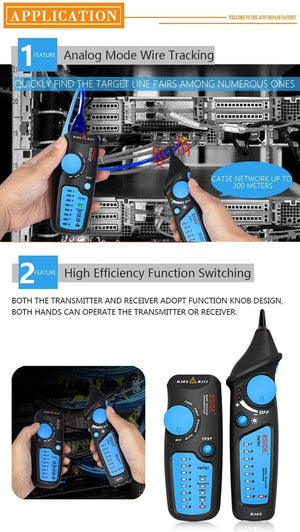 Circuit Breaker Finders Cable Tracker RJ45 RJ11 Telephone Wire Network LAN TV Electric Line Detector Finder Tester