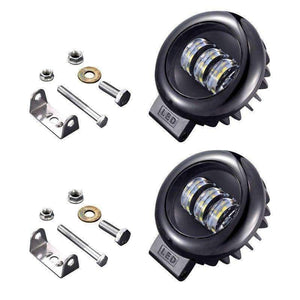 Planet Gates Circular 1PCS BAOBAO Car Headlight 30W LED Circular Square Work Lamp Fog Light Combo Beam Offroad Car Spotlight Night Driving Lighting