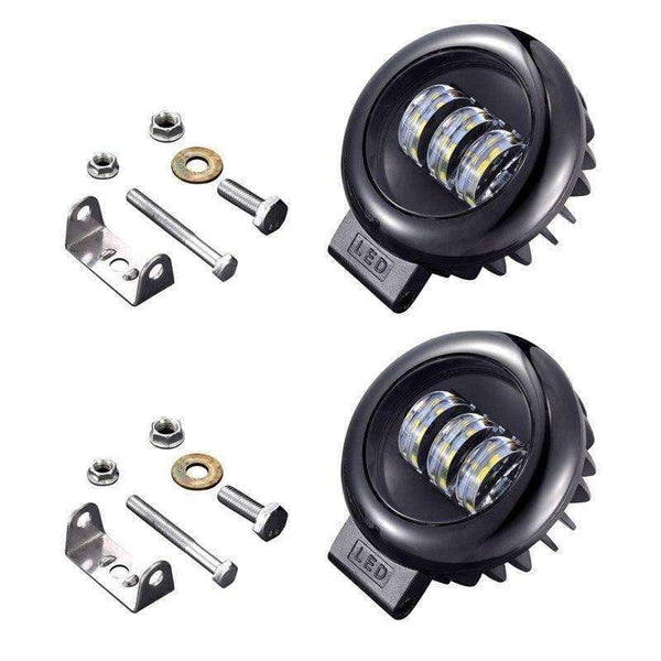 Planet Gates Circular 1PCS BAOBAO Car Headlight 30W LED Circular Square Work Lamp Fog Light Combo Beam Offroad Car Spotlight Night Driving Lighting