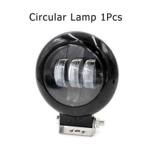 Planet Gates Circular 1PCS BAOBAO Car Headlight 30W LED Circular Square Work Lamp Fog Light Combo Beam Offroad Car Spotlight Night Driving Lighting
