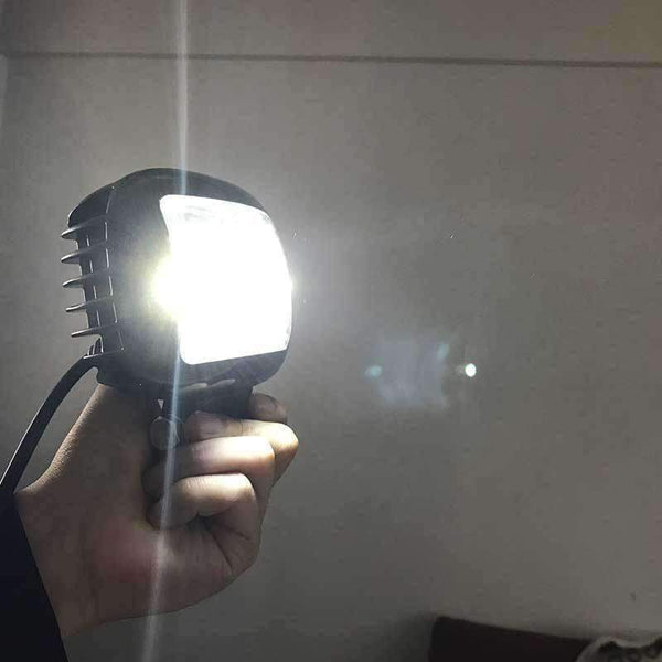 Planet Gates Circular 1PCS BAOBAO Car Headlight 30W LED Circular Square Work Lamp Fog Light Combo Beam Offroad Car Spotlight Night Driving Lighting