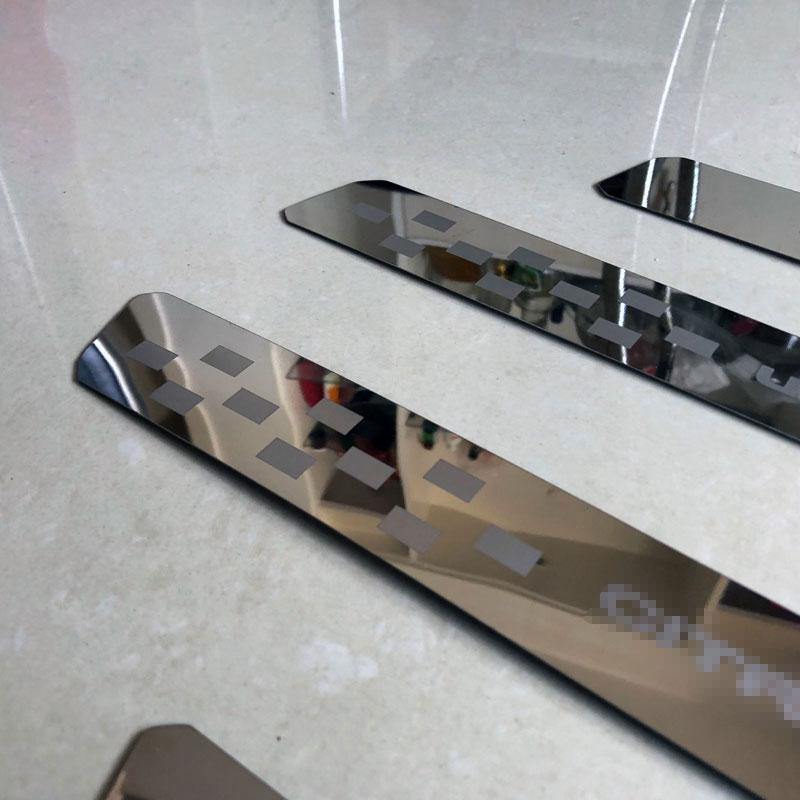 Planet Gates Citroen C3 Aircross 2017 2018 Stainless Steel Door Sill Strip Scuff Plate Pedal Car Styling Sticker Accessories 4 Pcs