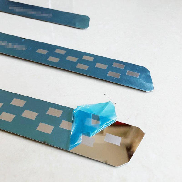 Planet Gates Citroen C3 Aircross 2017 2018 Stainless Steel Door Sill Strip Scuff Plate Pedal Car Styling Sticker Accessories 4 Pcs