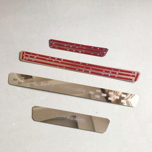 Planet Gates Citroen C3 Aircross 2017 2018 Stainless Steel Door Sill Strip Scuff Plate Pedal Car Styling Sticker Accessories 4 Pcs