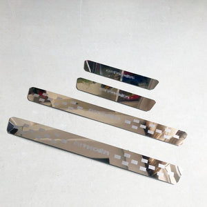 Planet Gates Citroen C3 Aircross 2017 2018 Stainless Steel Door Sill Strip Scuff Plate Pedal Car Styling Sticker Accessories 4 Pcs