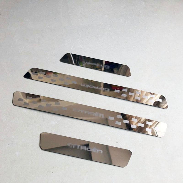 Planet Gates Citroen C3 Aircross 2017 2018 Stainless Steel Door Sill Strip Scuff Plate Pedal Car Styling Sticker Accessories 4 Pcs