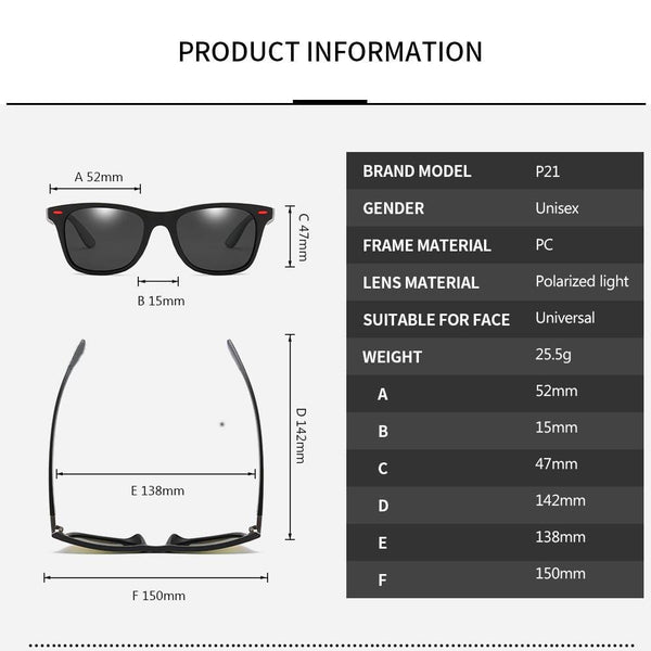 Planet Gates Classic Polarized Sunglasses Men Women Brand Design Driving Square Frame Sun Glasses Male Goggle UV400 Gafas De Sol