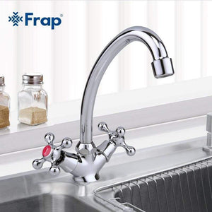 Planet Gates Classic Style Kitchen Faucet Cold and Hot Water Mixer Tap Double Handle Torneira Cozinha 360 Degree Rotation F4908