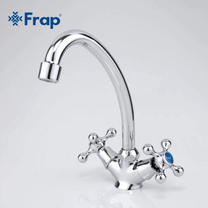 Planet Gates Classic Style Kitchen Faucet Cold and Hot Water Mixer Tap Double Handle Torneira Cozinha 360 Degree Rotation F4908