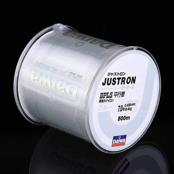 Planet Gates Clear / 0.4 500m Super Strong Daiwa Justron Nylon Fishing Line 2LB - 40LB 7 Colors Japan Monofilament Main Line with Plastic Box