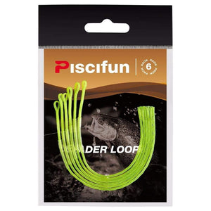 Planet Gates Clear 20lb Fly Loop 6 Pcs/Pack Braided Fly Leader Loop Connectors fly line Fly Fishing Loop