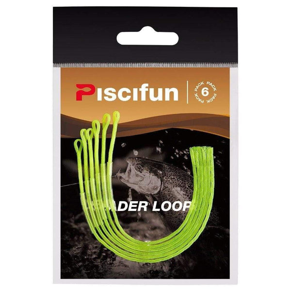 Planet Gates Clear 20lb Fly Loop 6 Pcs/Pack Braided Fly Leader Loop Connectors fly line Fly Fishing Loop