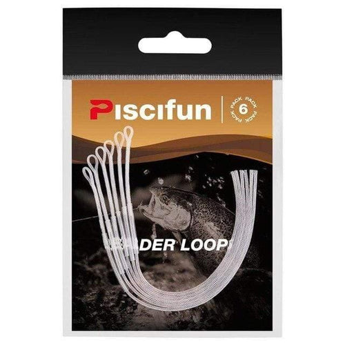 Planet Gates Clear 20lb Fly Loop 6 Pcs/Pack Braided Fly Leader Loop Connectors fly line Fly Fishing Loop