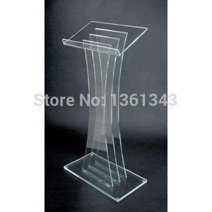 Planet Gates Clear acrylic podium clear acrylic furniture Hot Sell Acrylic Lectern Modern Design Clear Perspex Acrylic Rostrum Lectern