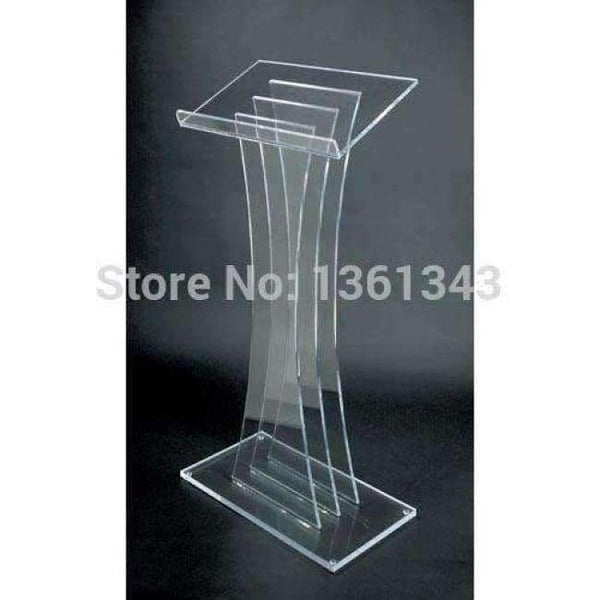 Planet Gates Clear acrylic podium clear acrylic furniture Hot Sell Acrylic Lectern Modern Design Clear Perspex Acrylic Rostrum Lectern