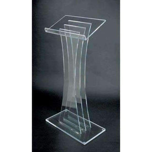 Planet Gates Clear acrylic podium clear acrylic furniture Hot Sell Acrylic Lectern Modern Design Clear Perspex Acrylic Rostrum Lectern