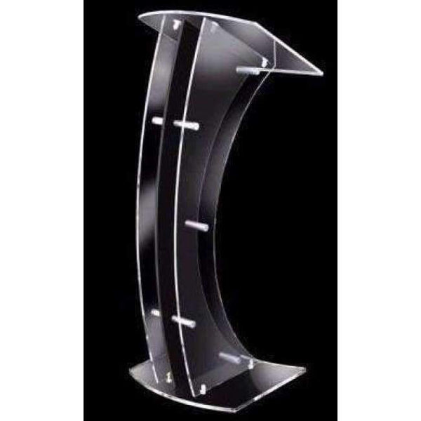 Planet Gates Clear acrylic podium clear acrylic furniture Hot Sell C Shape Acrylic Plexiglas .acrylic podium Pulpit Lectern With Shelf