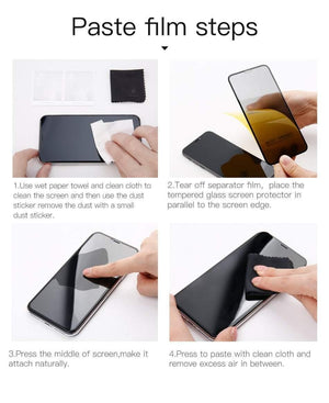 Baseus 0.23mm Anti-peep Screen Protector For iPhone Xs Max XR XS Tempered Glass Full Cover Privacy Protective Film For iPhoneX - Planet Gates