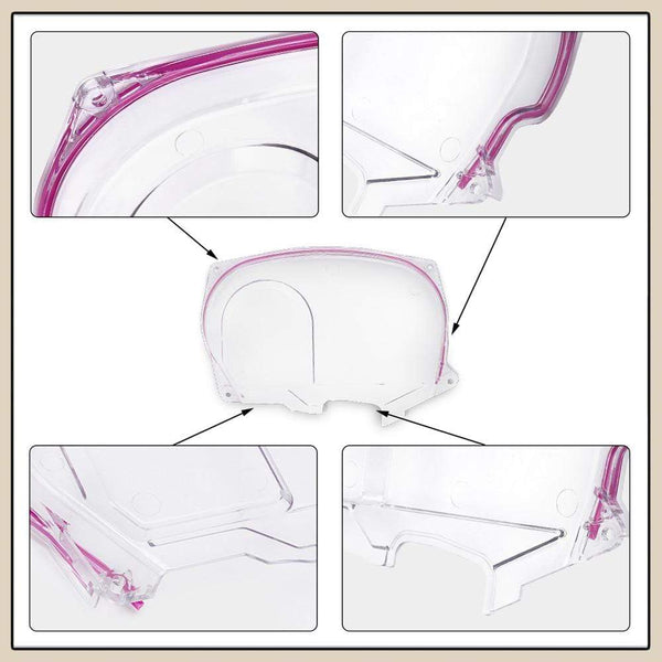 Planet Gates Clear Cam Gear Cover Timing Belt Pulley For Mitsubishi Lancer Evolution EVO 9 IX Mivec 4G63 JR6334