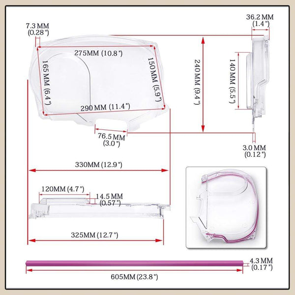 Planet Gates Clear Cam Gear Cover Timing Belt Pulley For Mitsubishi Lancer Evolution EVO 9 IX Mivec 4G63 JR6334