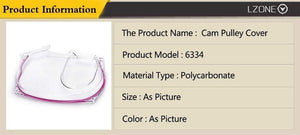 Planet Gates Clear Cam Gear Cover Timing Belt Pulley For Mitsubishi Lancer Evolution EVO 9 IX Mivec 4G63 JR6334