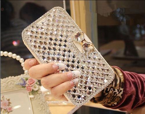 Planet Gates Clear / for iphone 4s Rhinestone Diamond Phone Case for iPhone Xs Max 5 5s 5c 6 6s plus 7 8 plus Wallet Leather Flip Cover